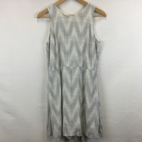 GAP Chevron Print Sleeveless Tie Waist Dress. - Picture 10 of 13
